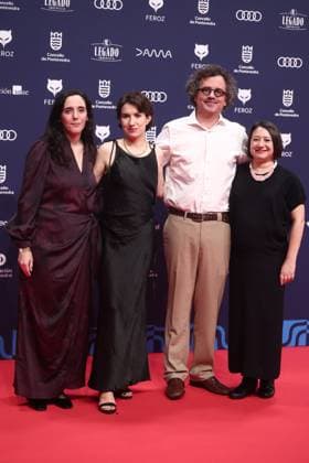 Red carpet of the Feroz Awards 2026 Irati Gorostidi, Ion de Sosa and Leire Apellaniz pose on the red carpet of the Feroz Awards 2026, at the Pazo da Cultura, on January 24, 2026, in Pontevedra, Galicia Spain The Feroz Awards are presented annually by the Asociación de Informadores Cinematográficos de Espana since 2014 with the aim of highlighting the best of the years audiovisual production, both in film and television 24 JANUARY 2026 Spain.  Copyright: xEduardoxParrax 7241643