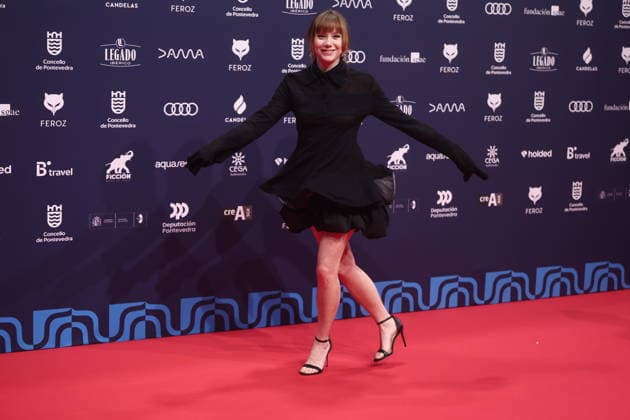 Red carpet of the Feroz Awards 2026 Actress Laia Manzanares poses on the red carpet of the Feroz Awards 2026, at the Pazo da Cultura, on January 24, 2026, in Pontevedra, Galicia Spain The Feroz Awards are presented annually by the Asociación de Informadores Cinematográficos de Espana since 2014 with the aim of highlighting the best of the years audiovisual production, both in film and television 24 JANUARY 2026 Pontevedra Galicia Galicia Pontevedra Galicia Galicia Espana  Copyright: xEduardoxParrax 7241674