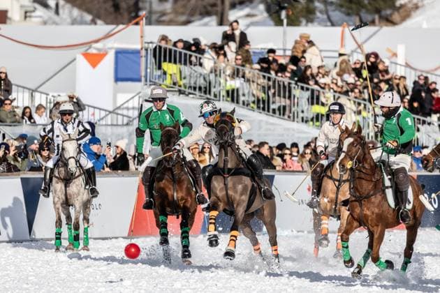 St Moritz, The Netherlands, 2026-01-24 14:54:16 24-01-2026, St Moritz, CH. Snow Polo World Cup St Moritz 2026 day 2. Photo: NL Image David Heukers. Credit: NL Beeld Heukers Media  Copyright: xx x