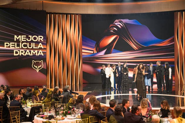 2026 Feroz Awards Gala The Los Domingos team during the 2026 Feroz Awards Gala, at the Pazo da Cultura, on January 24, 2026, in Pontevedra, Galicia Spain The Feroz Awards are presented annually by the Spanish Association of Cinematographic Informers since 2014, with the aim of highlighting the best of the years audiovisual production, both in film and television 24 JANUARY 2026 Elena Ferná Spain  Copyright: xElenaxFernandezx 7242596