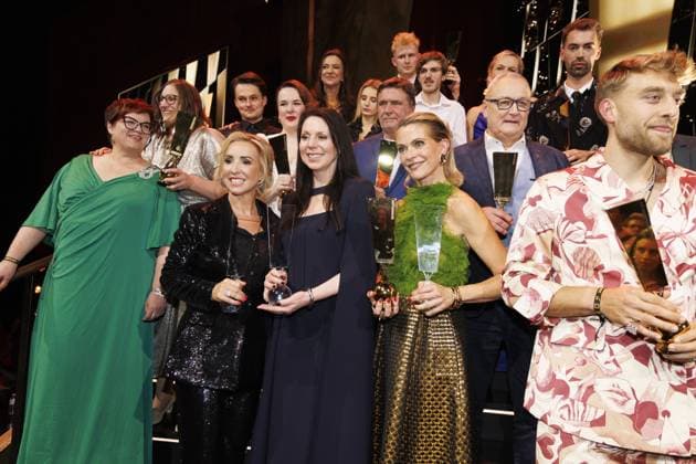 Winning participants to the fourth edition of the Kastaars! , Flemish media awards, in Lint, Saturday 24 January 2026. Media companies and broadcasters VRT, DPG Media and Play Media and streaming platform Streamz are joining forces for these media prices.  NICOLASxMAETERLINCK 158373100
