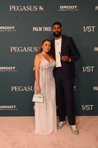 HALLANDALE, FLORIDA - JANUARY 24: Larsa Pippen and Jeff Coby attends the Pegasus World Cup at Gulfstream Park on January 24, 2026 in Hallandale, Florida. People: Larsa Pippen and Jeff Coby Copyright: xhoome.com MediaPunchx