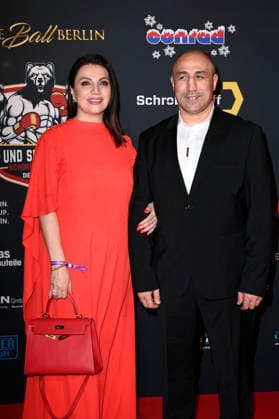 Arthur Abraham mit Ehefrau Lusya Hovhannisyan beim Presseball Berlin 2026 im JW Marriott Hotel. Berlin, 24.01.2026