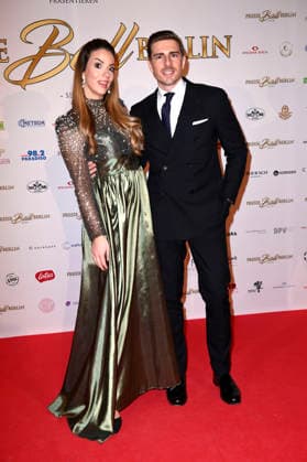 Dennis Ivanovic mit Freundin Maya Neuwirth beim Presseball Berlin 2026 im JW Marriott Hotel. Berlin, 24.01.2026