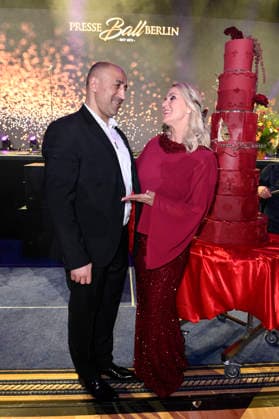 Arthur Abraham und Anja Petzold beim Presseball Berlin 2026 im JW Marriott Hotel. Berlin, 24.01.2026