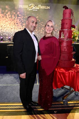 Arthur Abraham und Anja Petzold beim Presseball Berlin 2026 im JW Marriott Hotel. Berlin, 24.01.2026