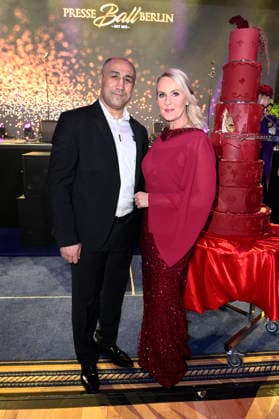 Arthur Abraham und Anja Petzold beim Presseball Berlin 2026 im JW Marriott Hotel. Berlin, 24.01.2026