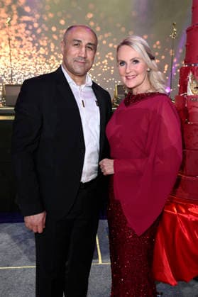 Arthur Abraham und Anja Petzold beim Presseball Berlin 2026 im JW Marriott Hotel. Berlin, 24.01.2026