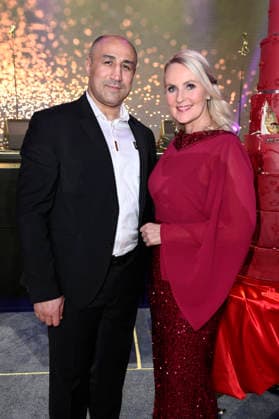 Arthur Abraham und Anja Petzold beim Presseball Berlin 2026 im JW Marriott Hotel. Berlin, 24.01.2026
