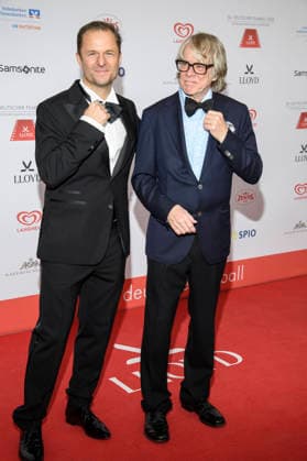 Philipp Hochmair und Helge Schneider beim 50. Deutschen Filmball 2026 im Hotel Bayerischer Hof. München, 24.01.2026