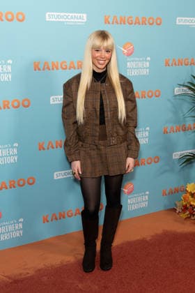 UK Gala Screening of Kangaroo in London, UK - 25 Jan 2026 Sadie Thwaites attends the UK Gala Screening of Kangaroo at Vue West End in London. London United Kingdom Copyright: xPhilxLewisx xSOPAxImagesx SadieThwaites-7843