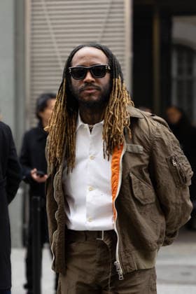 Thundercat Arrivées au défilé Sacai Collection Homme Prêt à Porter Automne Hiver 2026 2027 lors de la Fashion Week de Paris PFW le 25 janvier 2026 Shana Abitbol Bestimage Arriving at the Sacai Mens Ready to Wear Fall Winter 2026 2027 Collection show during Paris Fashion Week PFW on January 25, 2026 Paris France  Copyright: xShanaxAbitbolx xBestimagexShanaxAbitbolx xBestimagex
