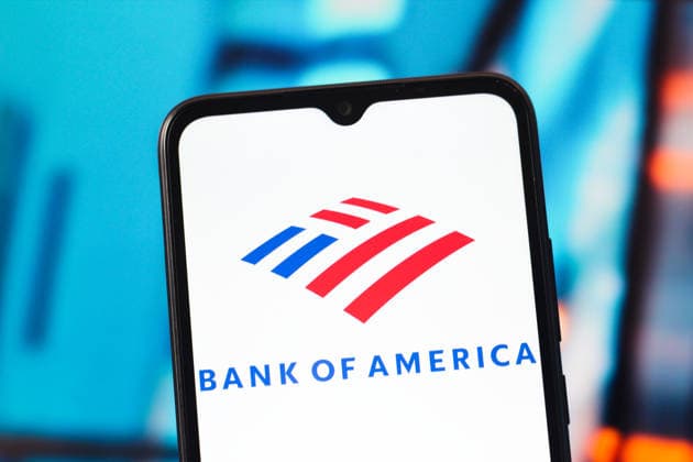 Photo illustrations in Canada - 25 Jan 2026 In this photo illustration, the Bank of America logo is seen displayed on a smartphone screen. Canada Copyright: xThomasxFullerx xSOPAxImagesx TFSPI_25012026-3994