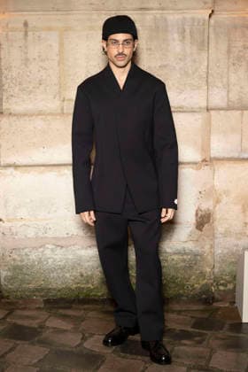 PFW Jacquemus photocall EB Singer Mahmood attends the Jacquemus Menswear Fall Winter 2026-2027 show as part of Paris Fashion Week on January 25, 2026 in Paris, France. Photo by Eliot Blondet ABACAPRESS.COM Paris France France  Copyright: xBlondetxEliot ABACAx