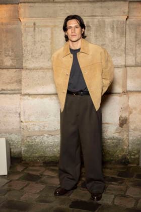 PFW Jacquemus photocall EB Abraham Wapler attends the Jacquemus Menswear Fall Winter 2026-2027 show as part of Paris Fashion Week on January 25, 2026 in Paris, France. Photo by Eliot Blondet ABACAPRESS.COM Paris France France  Copyright: xBlondetxEliot ABACAx