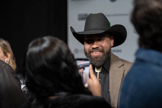 January 25, 2026, Park City, Utah, USA: Sundance Film Festival 2026: JARIPEO Film Premiere: NOE MARGARITO ZARAGONA, protagonist of Jaripeo, answers questions ahead of the premiere of the film Jaripeo. Park City USA - ZUMAi207 20260125_zsp_i207_061 Copyright: xAbramxImanx