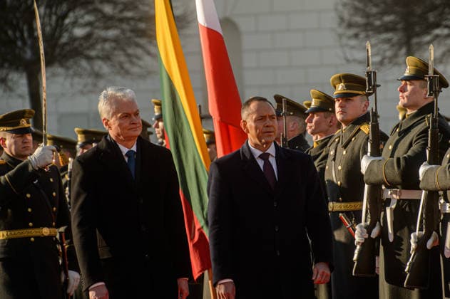 Polish President Nawrocki - Ukrainian President Zelenskyy - Lithuanian President Nauseda trilateral meeting in Vilnius VILNIUS, LITHUANIA - JANUARY 25: Polish President Karol Nawrocki and Lithuanian President Gitanas Nauseda attend commemorative events marking the 163rd anniversary of the January Uprising at Vilnius Cathedral in Vilnius, Lithuania on January 25, 2026. Yauhen Yerchak Anadolu Vilnius Lithuania. Editorial use only. Please get in touch for any other usage.  Copyright: x2026xAnadoluxYauhenxYerchakx