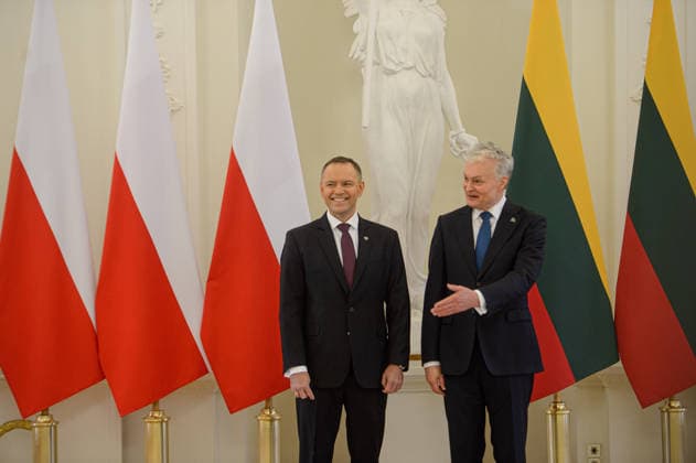 Polish President Nawrocki - Ukrainian President Zelenskyy - Lithuanian President Nauseda trilateral meeting in Vilnius VILNIUS, LITHUANIA - JANUARY 25: Polish President Karol Nawrocki and Lithuanian President Gitanas Nauseda meet under the Lublin Triangle framework, where the presidents discussed military cooperation, regional defense strategies, and diplomatic developments in the Ukraine–Russia conflict in Vilnius, Lithuania on January 25, 2026. Yauhen Yerchak Anadolu Vilnius Lithuania. Editorial use only. Please get in touch for any other usage.  Copyright: x2026xAnadoluxYauhenxYerchakx