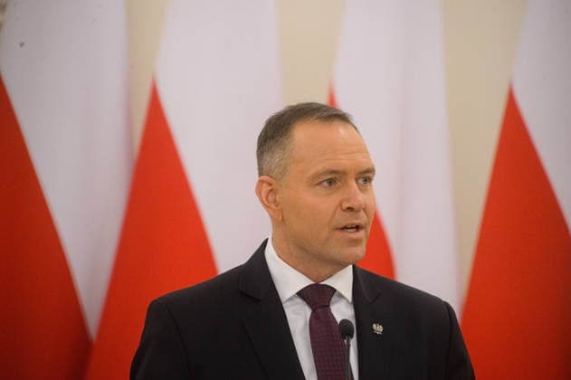 Polish President Nawrocki - Ukrainian President Zelenskyy - Lithuanian President Nauseda trilateral meeting in Vilnius VILNIUS, LITHUANIA - JANUARY 25: Polish President Karol Nawrocki attends joint press conference after trilateral meeting in Vilnius, Lithuania on January 25, 2026. Yauhen Yerchak Anadolu Vilnius Lithuania. Editorial use only. Please get in touch for any other usage.  Copyright: x2026xAnadoluxYauhenxYerchakx