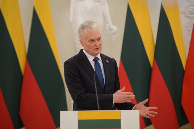 Polish President Nawrocki - Ukrainian President Zelenskyy - Lithuanian President Nauseda trilateral meeting in Vilnius VILNIUS, LITHUANIA - JANUARY 25: Lithuanian President Gitanas Nauseda attends joint press conference after trilateral meeting in Vilnius, Lithuania on January 25, 2026. Yauhen Yerchak Anadolu Vilnius Lithuania. Editorial use only. Please get in touch for any other usage.  Copyright: x2026xAnadoluxYauhenxYerchakx
