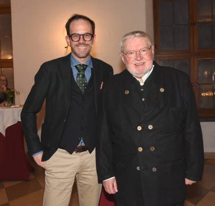 Markus Achter Anselm Bilgri Unternehmensberater Muenchen 25.01.2025 Herz fuer Herz Empfang der Stadt Muenchen im Alten Rathaus fuer Menschen nach Herztransplantation laedt das LMU Klinikum Foto Muenchen