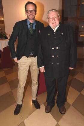 Markus Achter Anselm Bilgri Unternehmensberater Muenchen 25.01.2025 Herz fuer Herz Empfang der Stadt Muenchen im Alten Rathaus fuer Menschen nach Herztransplantation laedt das LMU Klinikum Foto Muenchen