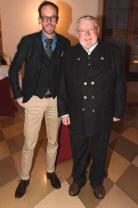 Markus Achter Anselm Bilgri Unternehmensberater Muenchen 25.01.2025 Herz fuer Herz Empfang der Stadt Muenchen im Alten Rathaus fuer Menschen nach Herztransplantation laedt das LMU Klinikum Foto Muenchen