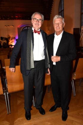 Professor Dr.med Markus M. Lerch Aerztlicher Direktor des LMU Muenchen Dieter Reiter Oberbuergermeister Muenchen 25.01.2025 Herz fuer Herz Empfang der Stadt Muenchen im Alten Rathaus fuer Menschen nach Herztransplantation laedt das LMU Klinikum Foto Muenchen