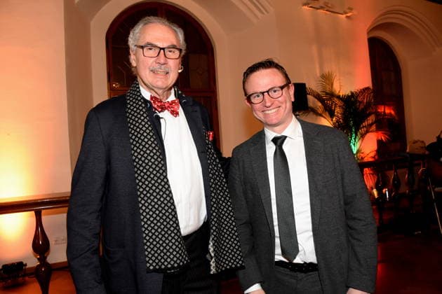 Professor Dr.med. Markus M. Lerch Aerztlicher Direktor des LMU Muenchen Professor Dr med Hans Theiss MdB Muenchen 25.01.2025 Herz fuer Herz Empfang der Stadt Muenchen im Alten Rathaus fuer Menschen nach Herztransplantation laedt das LMU Klinikum Foto Muenchen