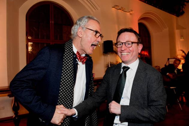 Professor Dr.med. Markus M. Lerch Aerztlicher Direktor des LMU Muenchen Professor Dr med Hans Theiss MdB Muenchen 25.01.2025 Herz fuer Herz Empfang der Stadt Muenchen im Alten Rathaus fuer Menschen nach Herztransplantation laedt das LMU Klinikum Foto Muenchen