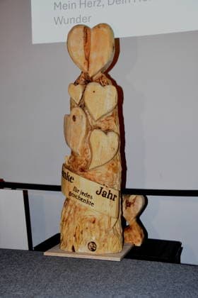 Thema Herz Skulptur Muenchen 25.01.2025 Herz fuer Herz Empfang der Stadt Muenchen im Alten Rathaus fuer Menschen nach Herztransplantation laedt das LMU Klinikum Foto Muenchen