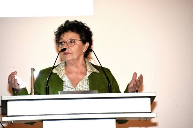 Monika Baumgartner Schauspielerin Muenchen 25.01.2025 Herz fuer Herz Empfang der Stadt Muenchen im Alten Rathaus fuer Menschen nach Herztransplantation laedt das LMU Klinikum Foto Muenchen
