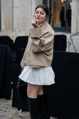 PFW - Patou Arrivals Louane attends the Patou Menswear Fall Winter 2026-2027 show as part of Paris Fashion Week on January 25, 2026 in Paris, France. Photo by LounisPhotography ABACAPRESS.COM Paris France  Copyright: xLounisPhotography ABACAx