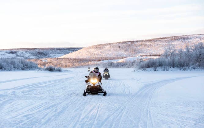 26-01-2026 Norway Princess Ingrid Alexandra arriving at Jergul Mountain Lodge by snowmobile in Karasjok. Â  Copyright: xPPEx