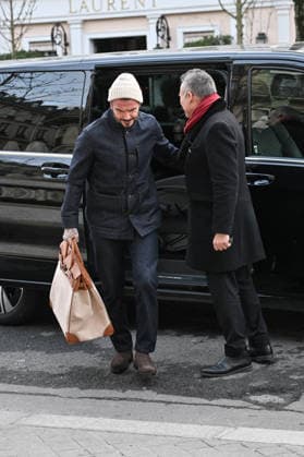 PFW Haute Couture David Beckham Out Of Hotel David Beckham seen out of hotel during Paris Fashion Week Haute Couture in Paris, France on January 26, 2026. Photo by Julien Reynaud APS-Medias ABACAPRESS.COM Paris France  Copyright: xReynaudxJulien APS-Medias ABACAx