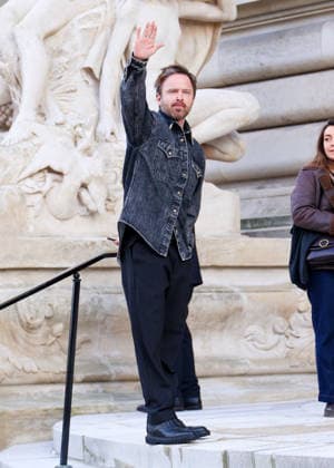 Aaron Paul Celebrity arrivals at the Schiaparelli Collection Haute Couture Printemps Eté 2026 show as part of Paris Fashion Week PFW , at the Petit Palais in Paris, France, January 26, 2026 Denis Guignebourg Bestimage Arrivals Schiaparelli Haute Couture Week Spring Summer 2026 show as part of Paris Fashion Week on January 26, 2026 in Paris, France Paris France  Copyright: xDenisxGuignebourgx xBestimagexDenisxGuignebourgx xBestimagex