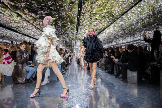 PFW Dior runway A model wears a creation as part of the Christian Dior Spring Summer 2026 Haute Couture collection presented in Paris, on January 26, 2026. Photo by Eliot Blondet ABACAPRESS.COM Paris France France  Copyright: xBlondetxEliot ABACAx