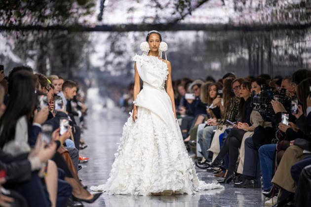 PFW Dior runway A model wears a creation as part of the Christian Dior Spring Summer 2026 Haute Couture collection presented in Paris, on January 26, 2026. Photo by Eliot Blondet ABACAPRESS.COM Paris France France  Copyright: xBlondetxEliot ABACAx
