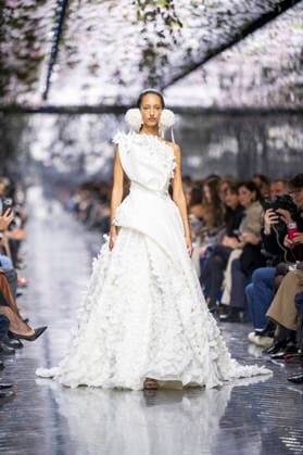 PFW Dior runway A model wears a creation as part of the Christian Dior Spring Summer 2026 Haute Couture collection presented in Paris, on January 26, 2026. Photo by Eliot Blondet ABACAPRESS.COM Paris France France  Copyright: xBlondetxEliot ABACAx