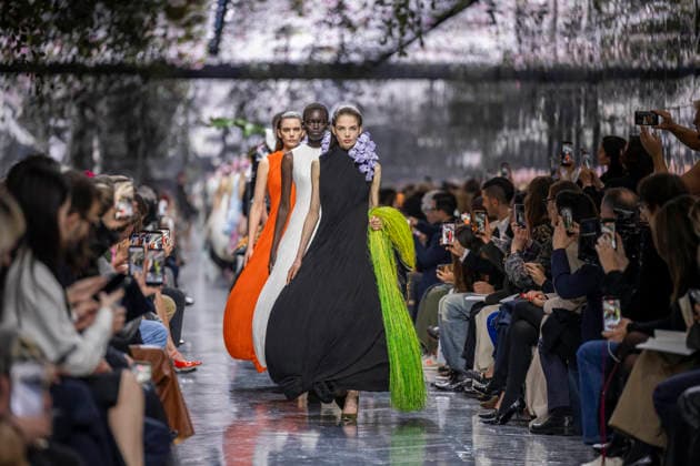 PFW Dior runway A model wears a creation as part of the Christian Dior Spring Summer 2026 Haute Couture collection presented in Paris, on January 26, 2026. Photo by Eliot Blondet ABACAPRESS.COM Paris France France  Copyright: xBlondetxEliot ABACAx