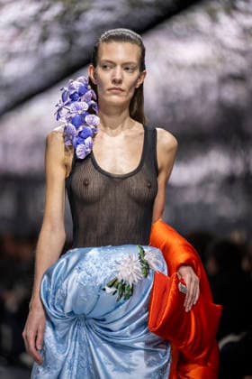 PFW Dior runway A model wears a creation as part of the Christian Dior Spring Summer 2026 Haute Couture collection presented in Paris, on January 26, 2026. Photo by Eliot Blondet ABACAPRESS.COM Paris France France  Copyright: xBlondetxEliot ABACAx