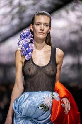 PFW Dior runway A model wears a creation as part of the Christian Dior Spring Summer 2026 Haute Couture collection presented in Paris, on January 26, 2026. Photo by Eliot Blondet ABACAPRESS.COM Paris France France  Copyright: xBlondetxEliot ABACAx