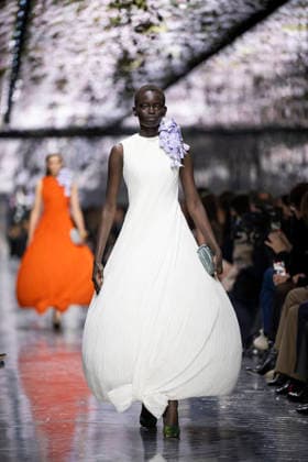 PFW Dior runway A model wears a creation as part of the Christian Dior Spring Summer 2026 Haute Couture collection presented in Paris, on January 26, 2026. Photo by Eliot Blondet ABACAPRESS.COM Paris France France  Copyright: xBlondetxEliot ABACAx