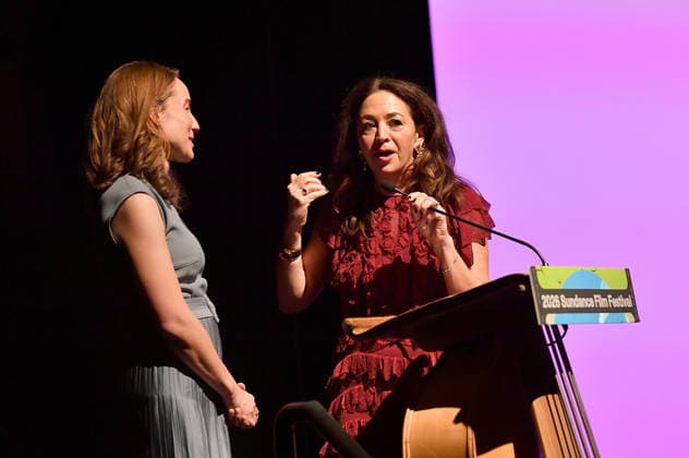 2026 Sundance Film Festival - Give Me The Ball! Premiere Elizabeth Wolff and Liz Garbus speak onstage during the intro the Give Me The Ball! Premiere during the 2026 Sundance Film Festival at Eccles Center Theater on January 26, 2026 in Park City, Utah. Park City Eccles Theatre Utah United States of America Copyright: xCxFlanigan imageSPACEx