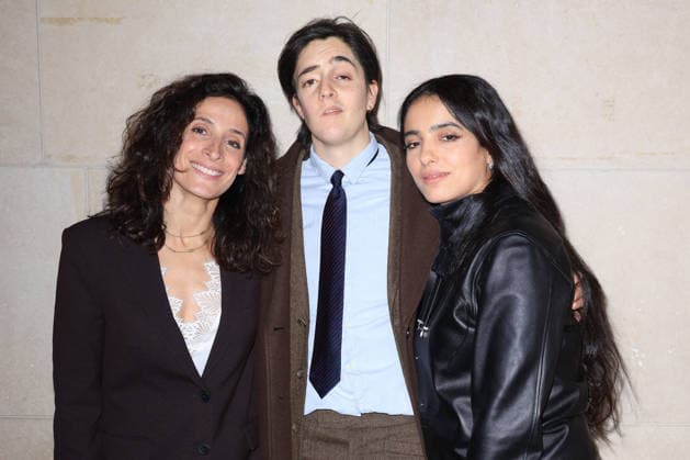 Louis Delluc Awards Ceremony - Paris Mouna Soualem, Gabriel Donzelli, Hafsia Herzi attend the Louis Delluc Awards ceremony where she received the 2025 Louis Delluc Prize for La Petite Dernière at the Cinémathèque Française in Paris, France on January 26, 2026 Photo by David Boyer ABACAPRESS.COM Paris France  Copyright: xBoyerxDavid ABACAx