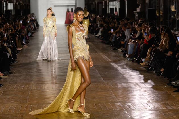 PFW - Tony Ward Runway Models walk the runway during the Tony Ward Haute Couture Week Spring Summer 2026 show as part of Paris Fashion Week on January 26, 2026 in Paris, France. Photo by Laurent Zabulon ABACAPRESS.COM Paris France  Copyright: xZabulonxLaurent ABACAx