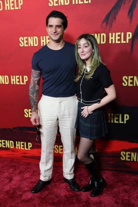 January 26, 2026, Los Angeles, Ca, USA: LOS ANGELES - JAN 21: Tyler Posey, Phem at Send Help World Premiere at the TCL Chinese Theater IMAX on January 21, 2026 in Los Angeles, CA Los Angeles USA - ZUMAnc22 20260126_zaa_nc22_040 Copyright: xKathyxHutchinsx