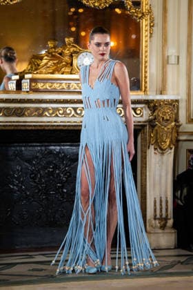 Imane Ayissi - Runway - Paris Fashion Week - Haute Couture Week Spring Summer 2026 Anastasia Degtyarenko walks the runway during the Imane Ayissi Haute Couture Week Spring Summer 2026 show as part of Paris Fashion Week, Credit:Lounis Tiar Avalon United Kingdom, Paris  Copyright: xLounisxTiarx xAvalonx 1069623135