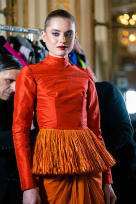 Imane Ayissi - Runway - Paris Fashion Week - Haute Couture Week Spring Summer 2026 Anastasia Degtyarenko walks the runway during the Imane Ayissi Haute Couture Week Spring Summer 2026 show as part of Paris Fashion Week, Credit:Lounis Tiar Avalon United Kingdom, Paris  Copyright: xLounisxTiarx xAvalonx 1069623995