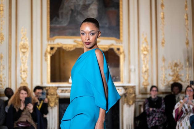 Imane Ayissi - Runway - Paris Fashion Week - Haute Couture Week Spring Summer 2026 Ophely Mezino walks the runway during the Imane Ayissi Haute Couture Week Spring Summer 2026 show as part of Paris Fashion Week, Credit:Lounis Tiar Avalon United Kingdom, Paris  Copyright: xLounisxTiarx xAvalonx 1069624098